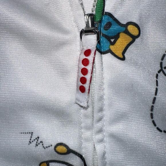 Coogi Y2K Baby Bee Multicolor Logo Bee Pattern Full Zip Jacket Size 18M - Picture 6 of 16